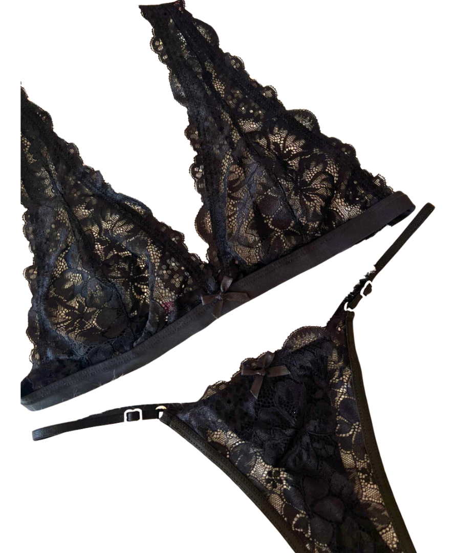 Conjunto Luanda Encaje 2 Piezas Tanga Mujer Sexy Lenceria - Image 7