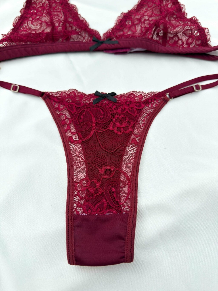 Conjunto Luanda Encaje 2 Piezas Tanga Mujer Sexy Lenceria - Image 23