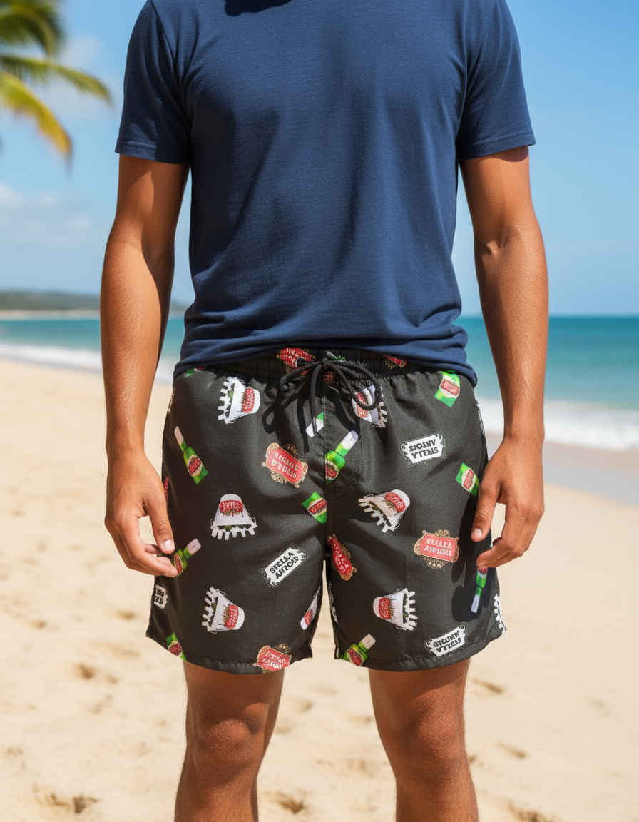 Short De Baño De Hombre Estampado Tendencia - Image 42