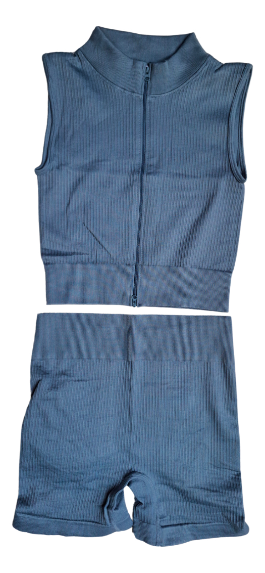 Conjunto Deportivo Dama Calza Y Chaleco Con Cierre - Image 35