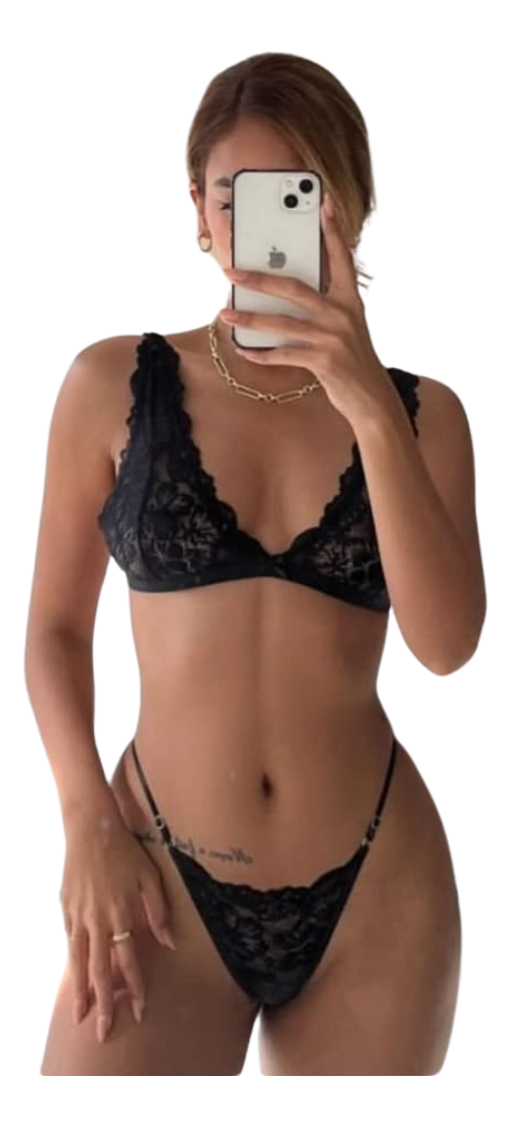 Conjunto Luanda Encaje 2 Piezas Tanga Mujer Sexy Lenceria - Image 5
