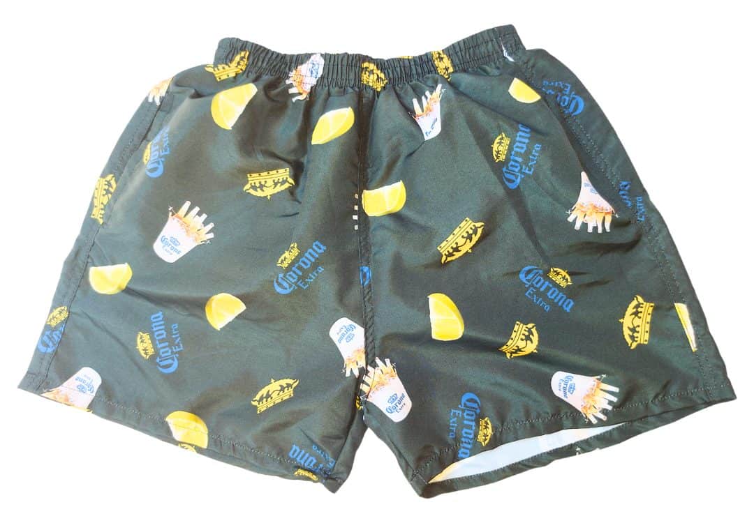 Short De Baño De Hombre Estampado Tendencia - Corona negro