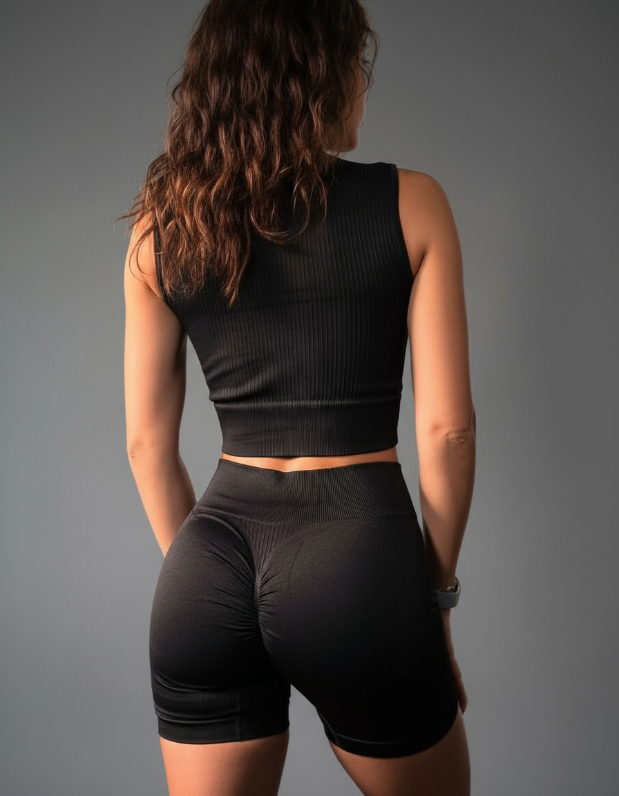 Conjunto Deportivo Dama Calza Y Chaleco Con Cierre - Image 6