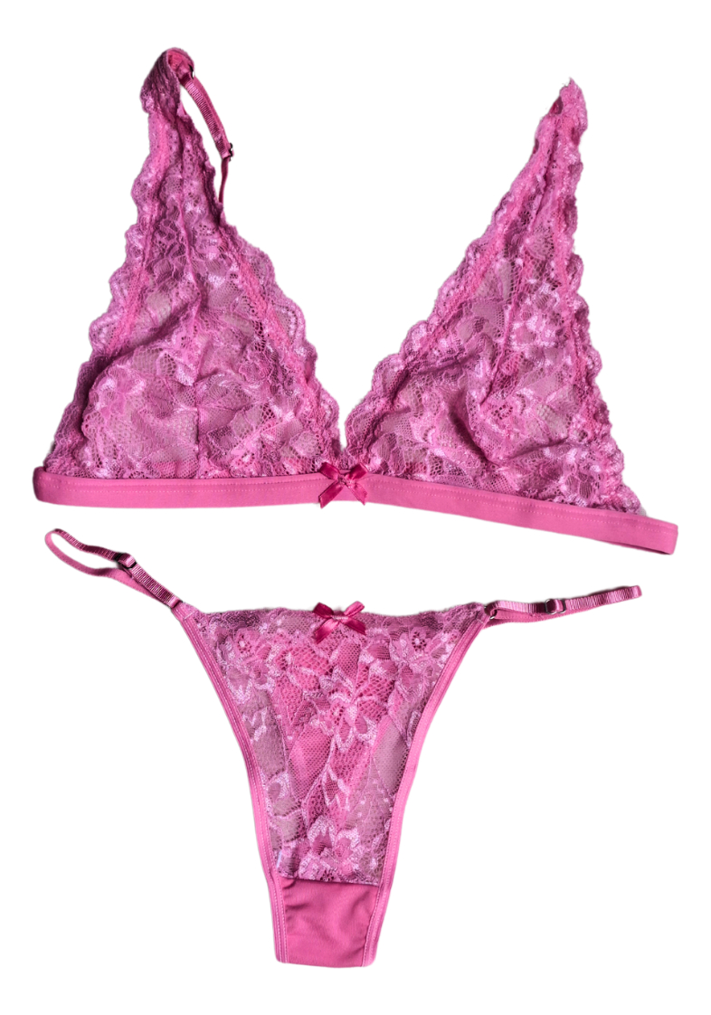 Conjunto Luanda Encaje 2 Piezas Tanga Mujer Sexy Lenceria - Image 13