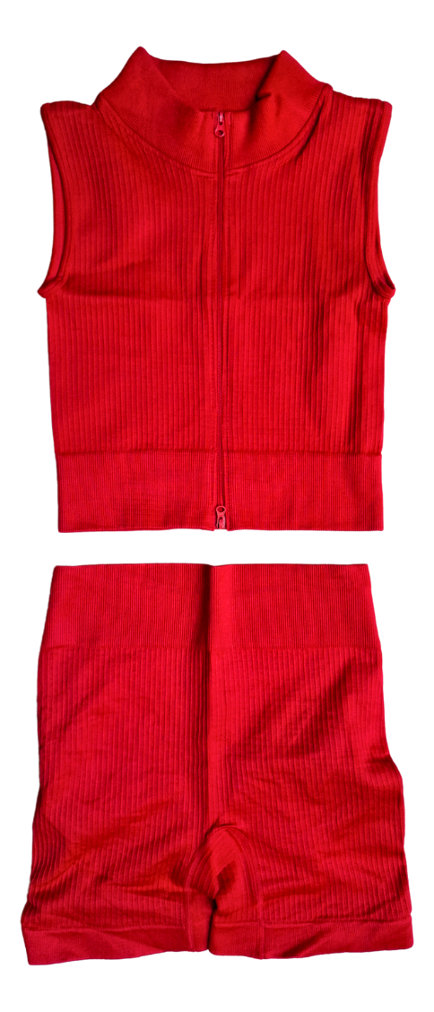 Conjunto Deportivo Dama Calza Y Chaleco Con Cierre - Image 21