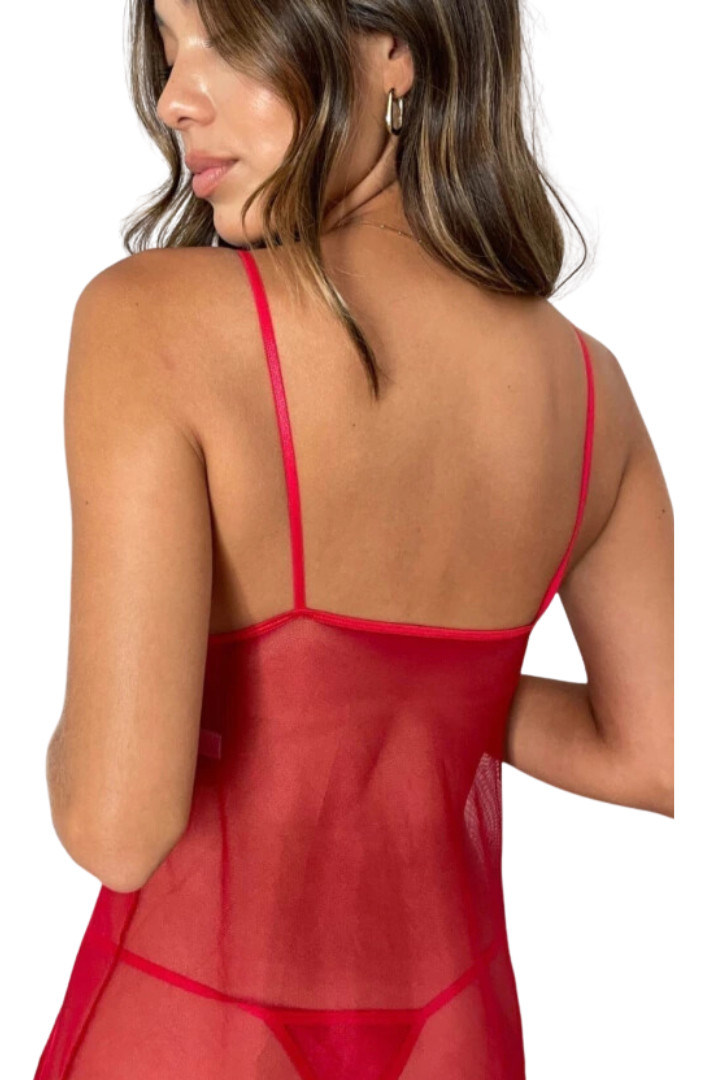 Babydoll Camisolin Yamena Tull Encaje Mujer Tanga - Image 9