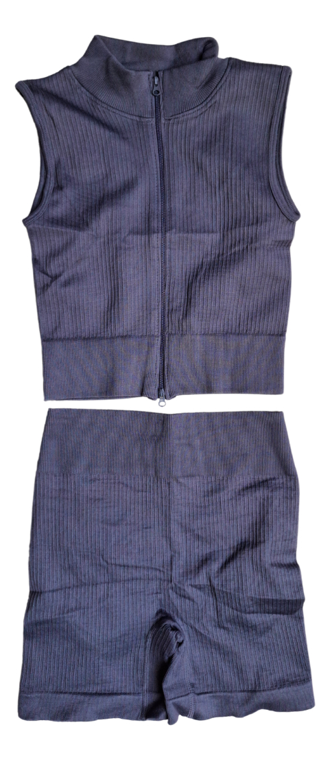 Conjunto Deportivo Dama Calza Y Chaleco Con Cierre - Image 28