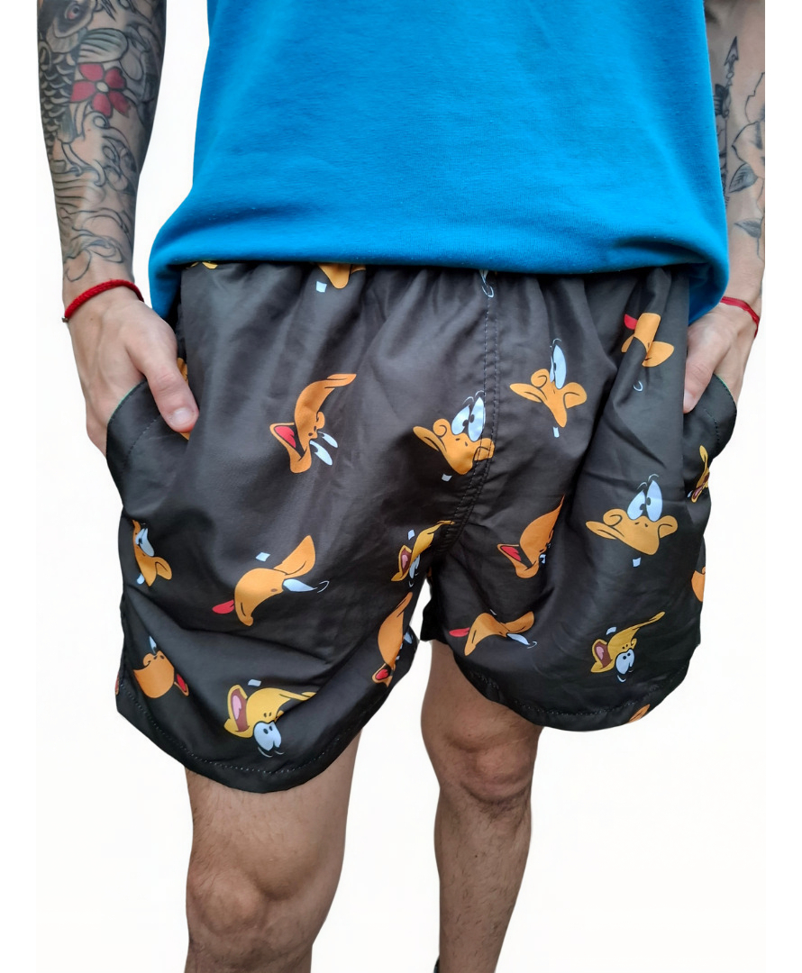 Short De Baño De Hombre Estampado Tendencia - Patos Lucas
