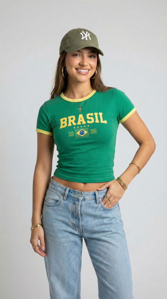 Remera Baby Tee Brasil - Image 6